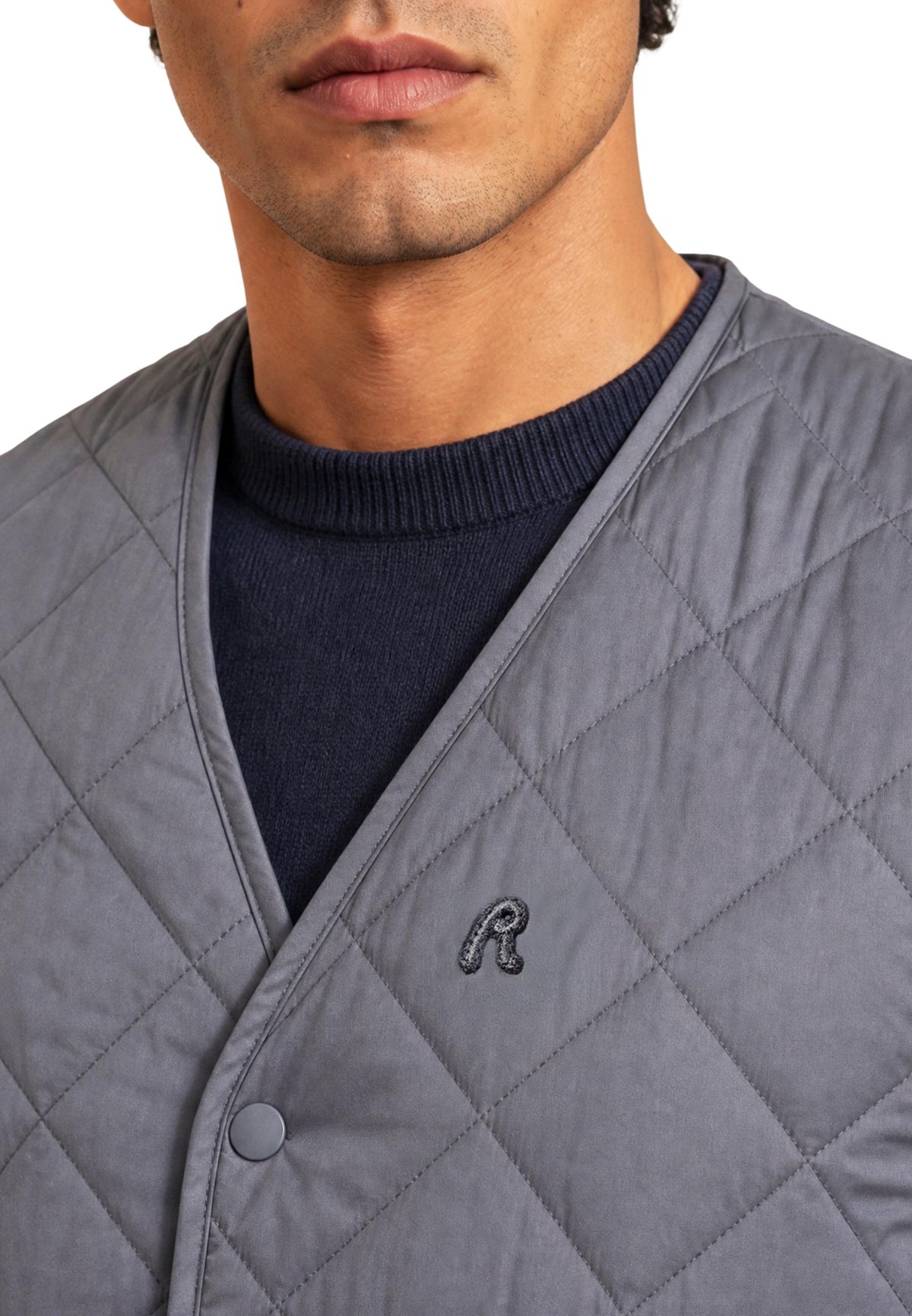 Gilet Replay couleur gris — vue 3
