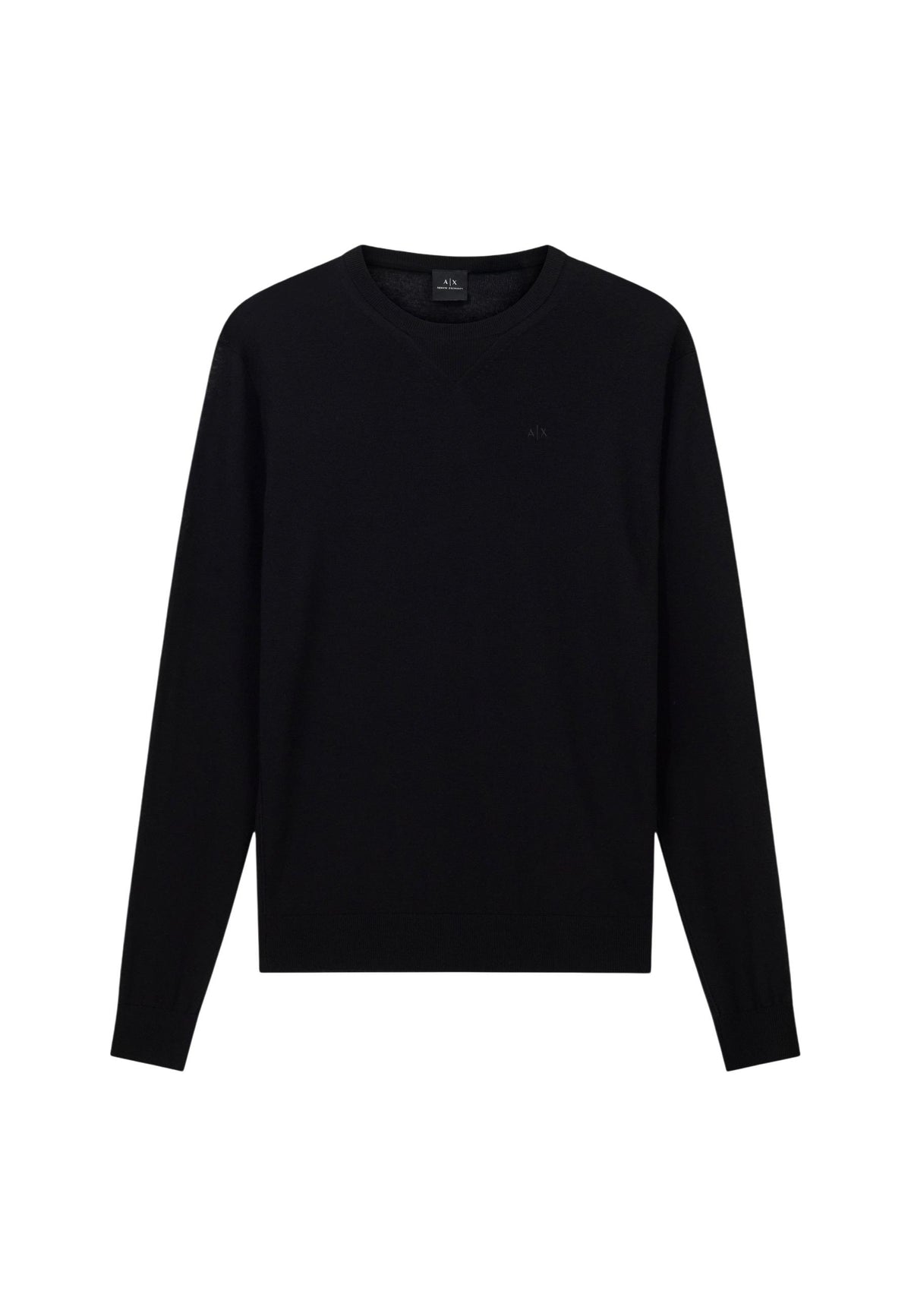 Pull Armani Exchange couleur noir — vue 3