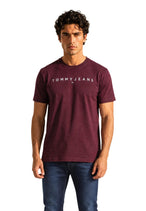 T-shirt Tommy Hilfiger Jeans couleur bordeaux
