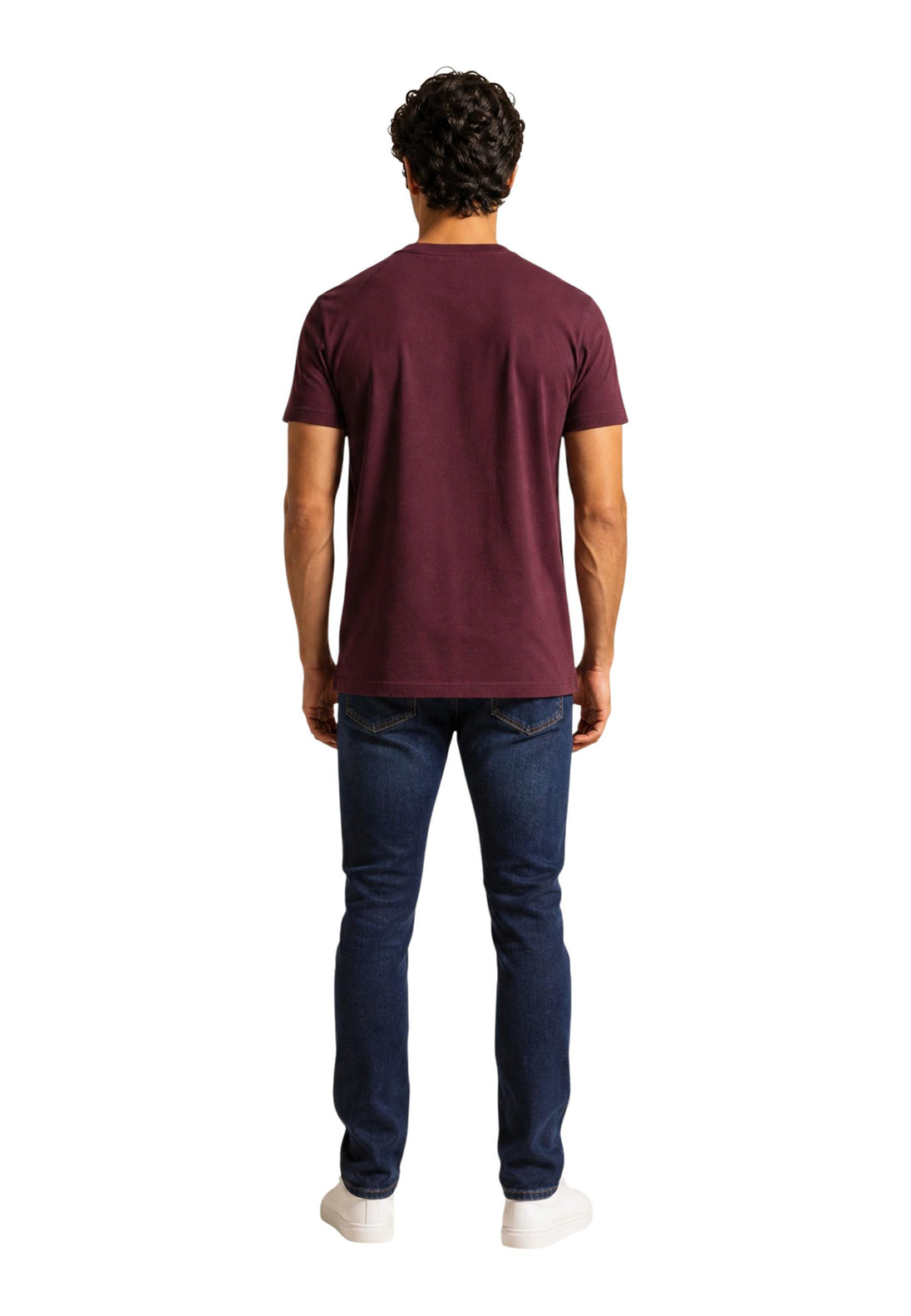 T-shirt Tommy Hilfiger Jeans couleur bordeaux — vue 5