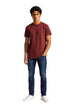 T-shirt Armani Exchange couleur rouge — vue 4