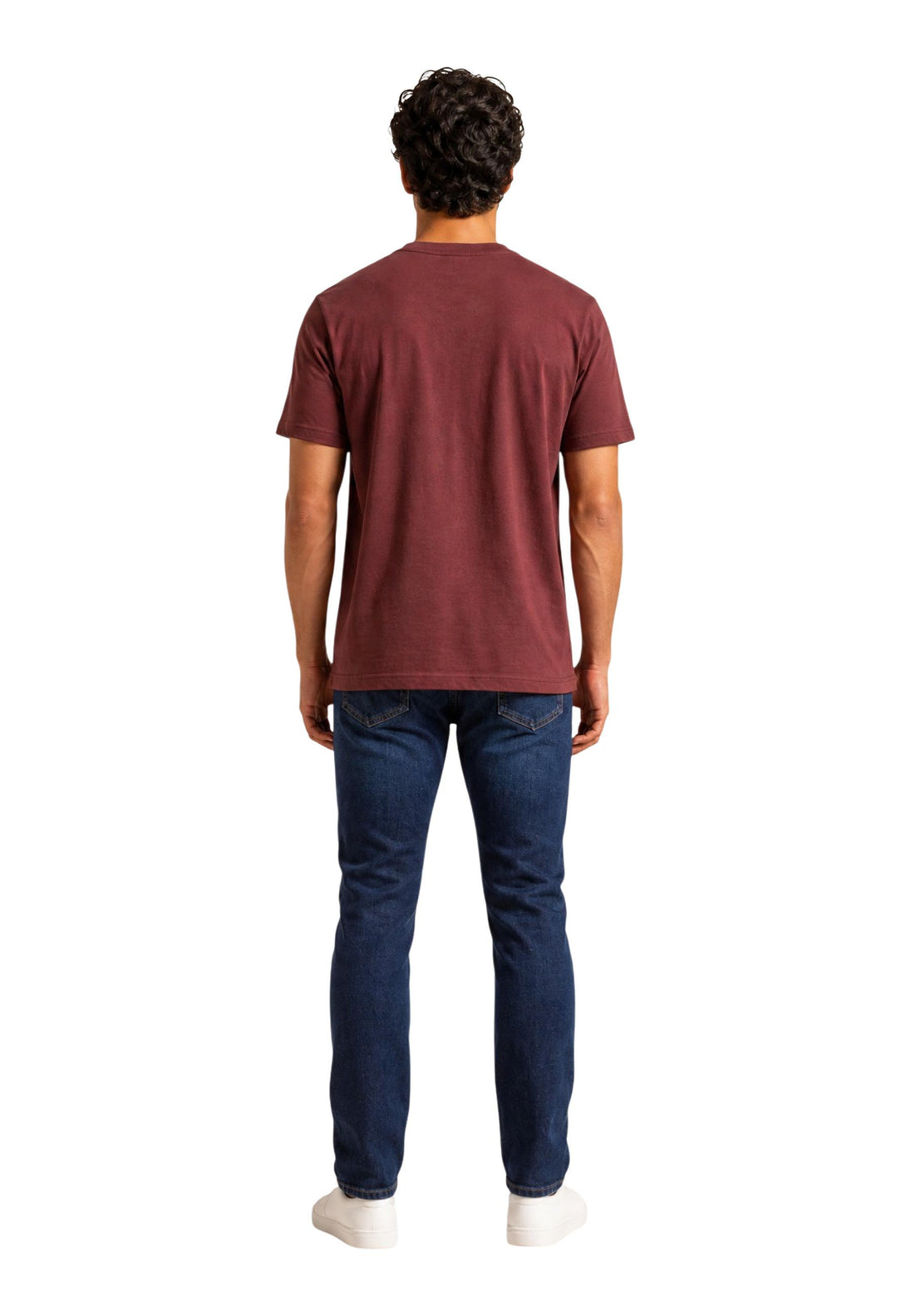 T-shirt Armani Exchange couleur rouge — vue 3