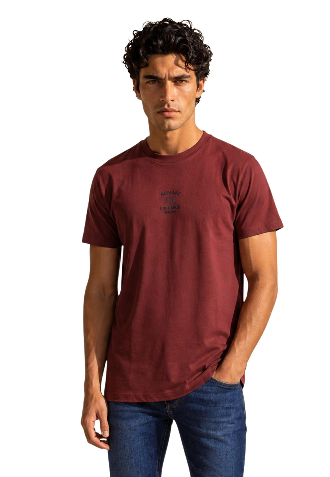 T-shirt Armani Exchange couleur rouge