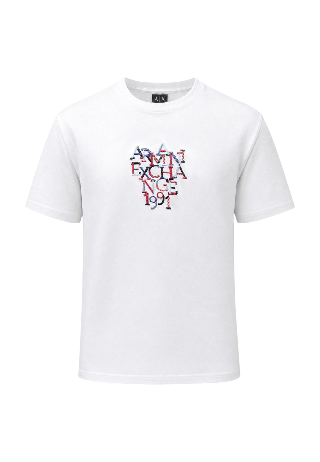 T-shirt Armani Exchange couleur blanc — vue 2