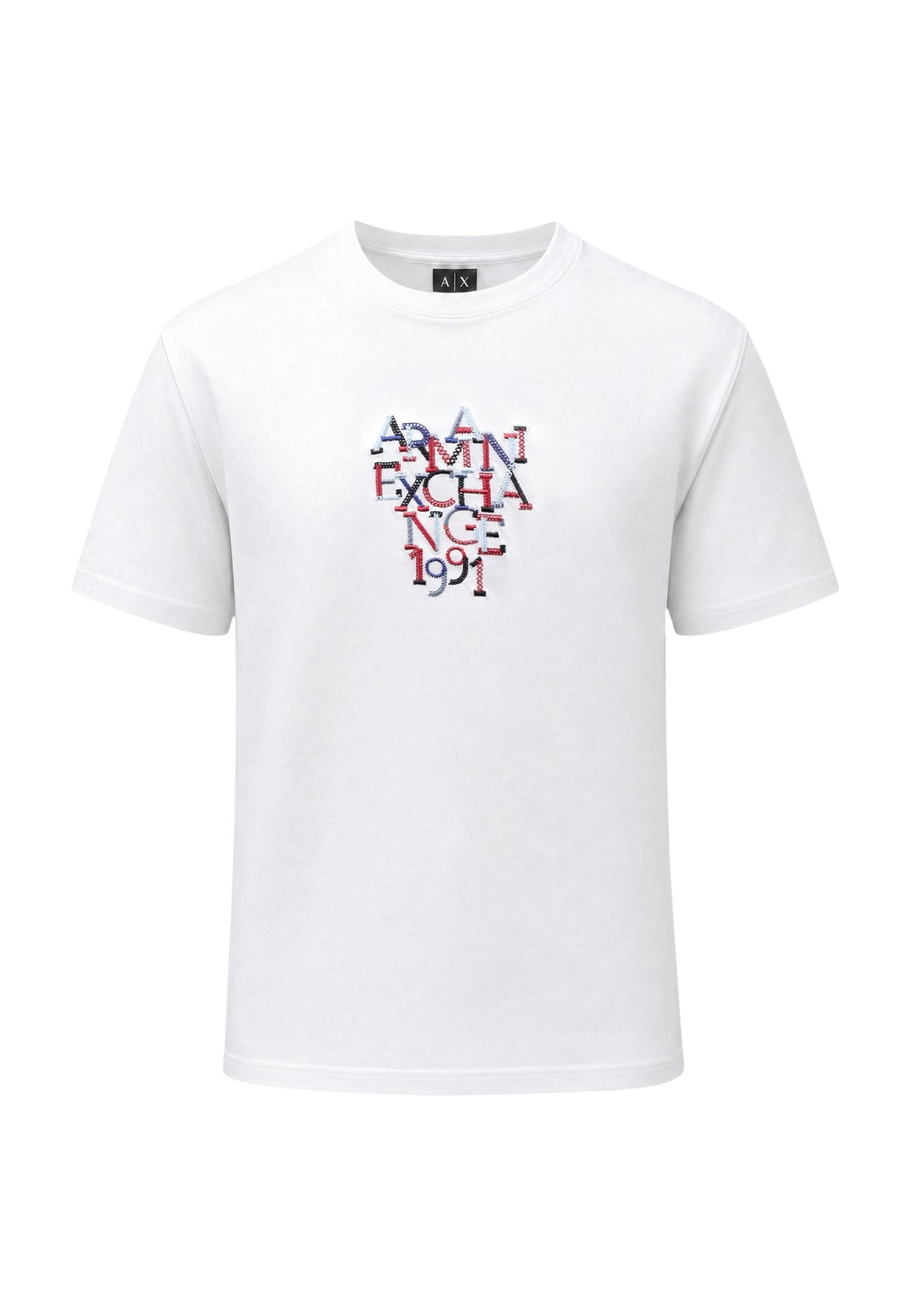 T-shirt Armani Exchange couleur blanc — vue 2