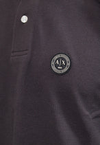 Polo Armani Exchange couleur noir — vue 5