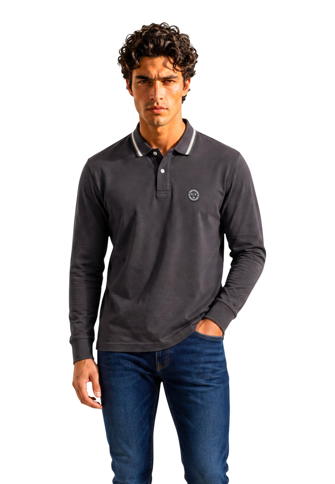 Polo Armani Exchange couleur noir
