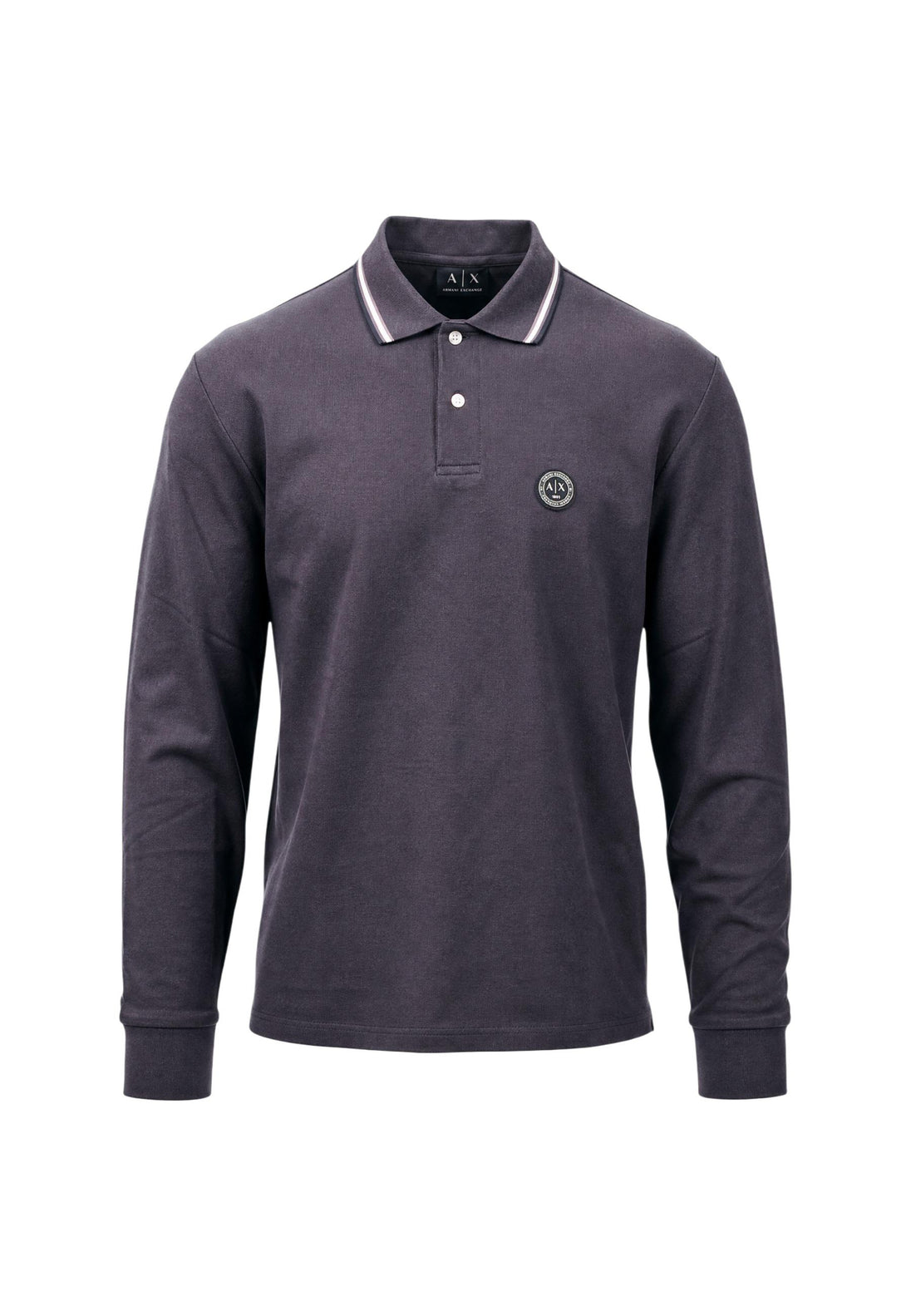 Polo Armani Exchange couleur noir — vue 3