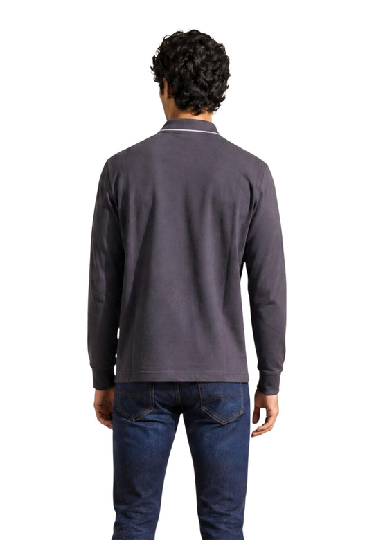Polo Armani Exchange couleur noir — vue 2
