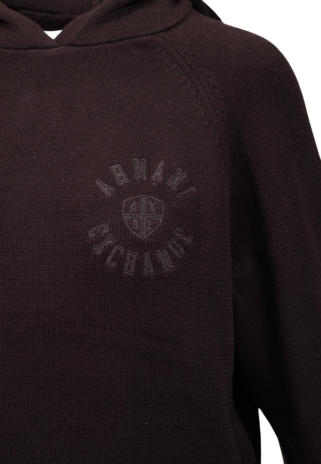 Pull Armani Exchange couleur marron — vue 5