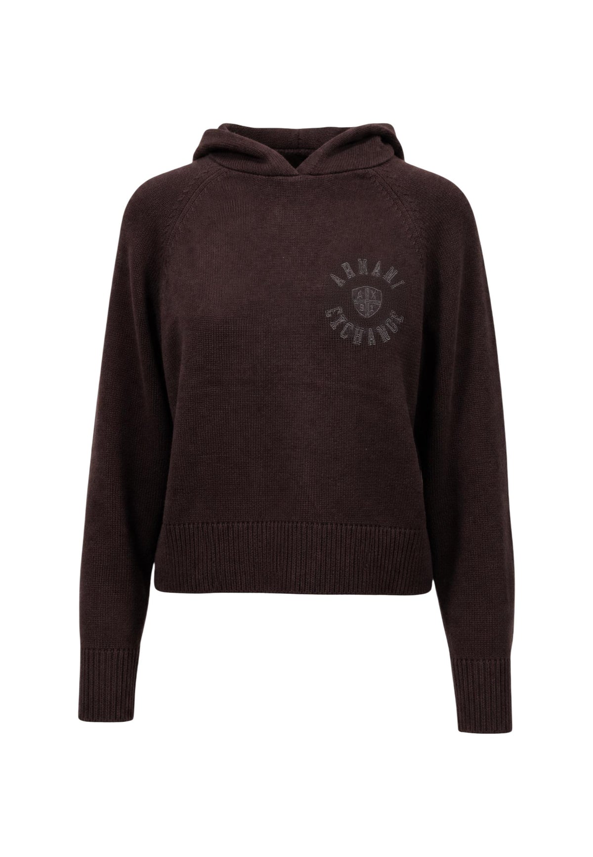 Pull Armani Exchange couleur marron — vue 2