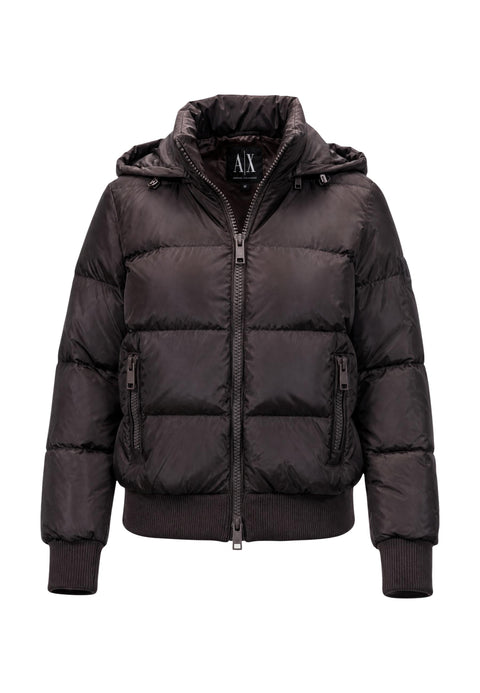 Veste Armani Exchange Down Jacket marron femme