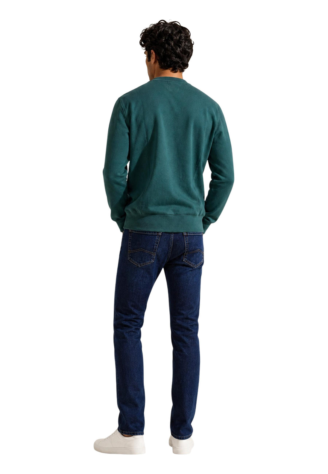 Sweat Tommy Hilfiger couleur vert — vue 4