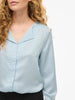 Chemise Vila Clothes couleur bleu azur — vue 3