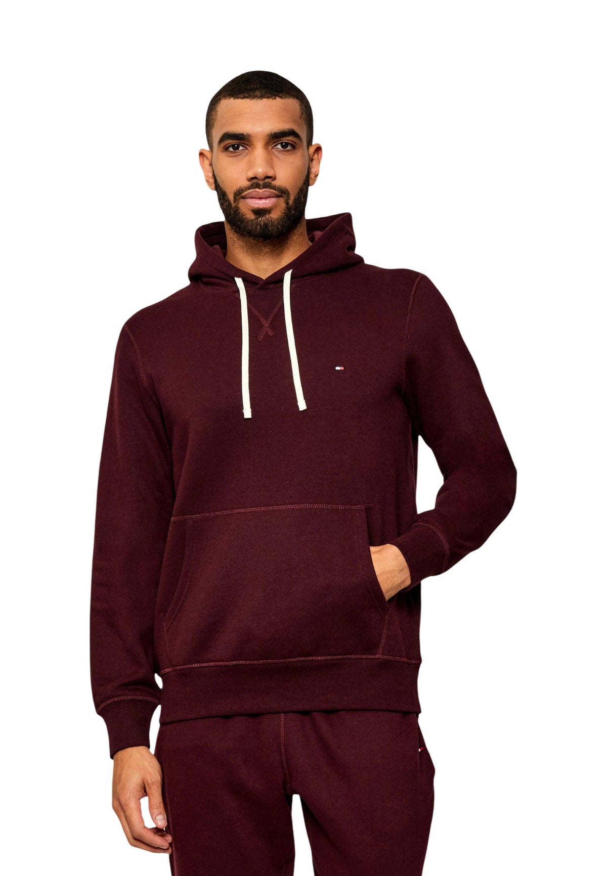 Sweat Tommy Hilfiger couleur bordeaux