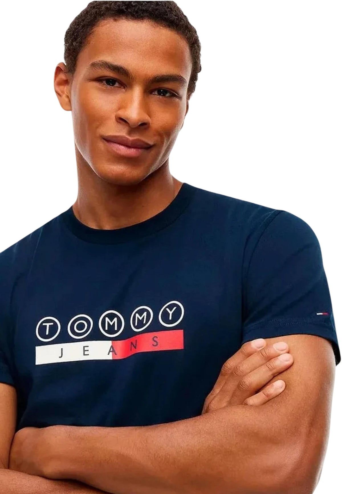 T-shirt Tommy Hilfiger Jeans couleur bleu — vue 3