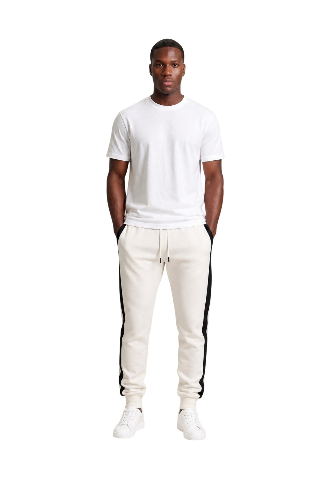 Pantalon Armani Exchange couleur blanc — vue 4