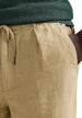 Pantalon Lyle & Scott couleur beige — vue 4