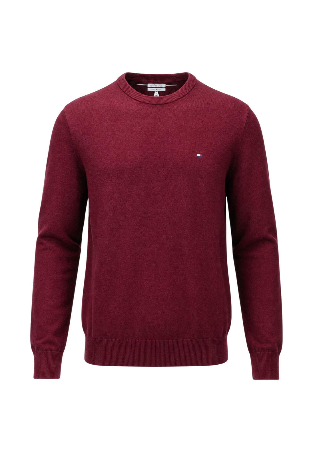 Pull Tommy Hilfiger couleur bordeaux — vue 3