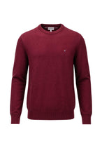 Pull Tommy Hilfiger couleur bordeaux — vue 3