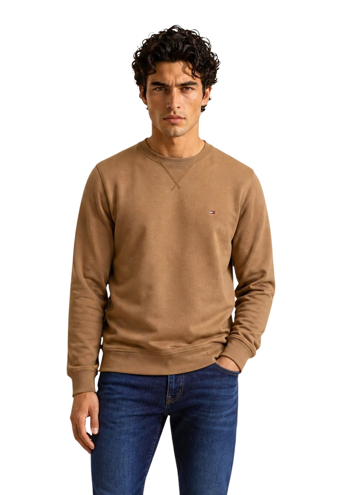 Sweat Tommy Hilfiger couleur beige