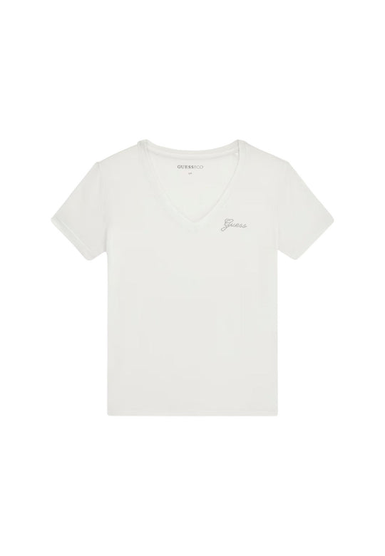 T-shirt Guess couleur blanc — vue 2