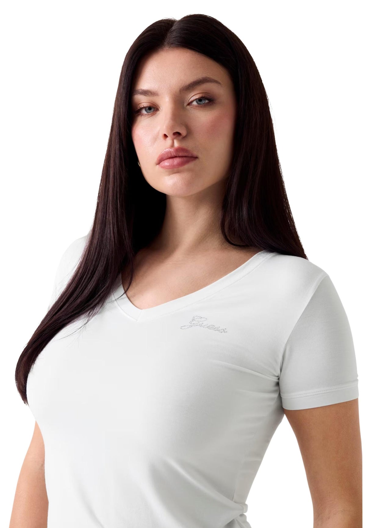 T-shirt Guess couleur blanc — vue 5