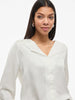 Chemise Vila Clothes couleur blanc — vue 3