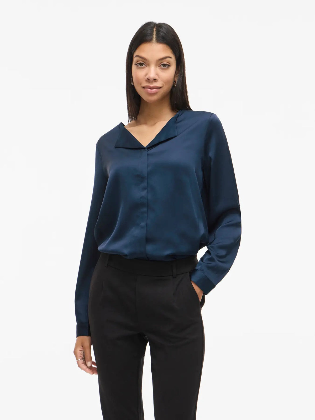 Chemise Vila Clothes couleur bleu