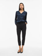 Chemise Vila Clothes couleur bleu — vue 3