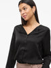 Chemise Vila Clothes couleur noir — vue 3