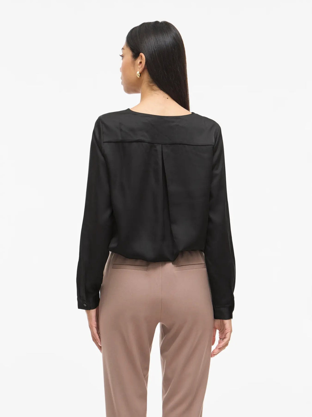 Chemise Vila Clothes couleur noir — vue 2