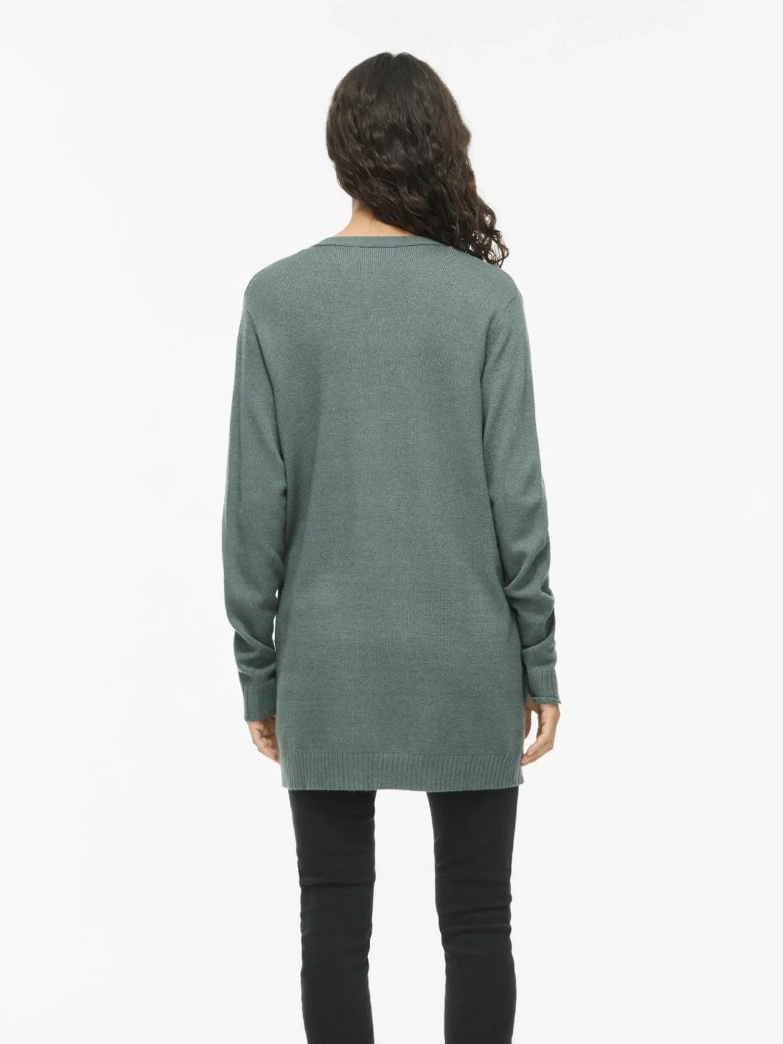Cardigan Vila Clothes couleur vert — vue 2