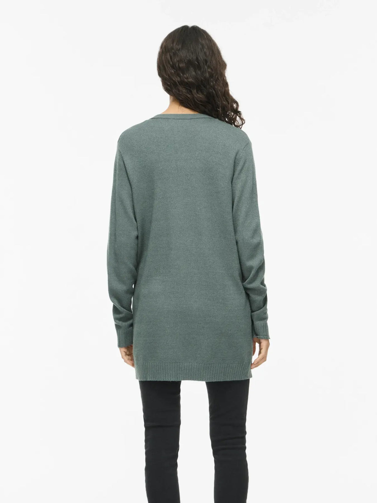 Cardigan Vila Clothes couleur vert — vue 2