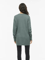 Cardigan Vila Clothes couleur vert — vue 2