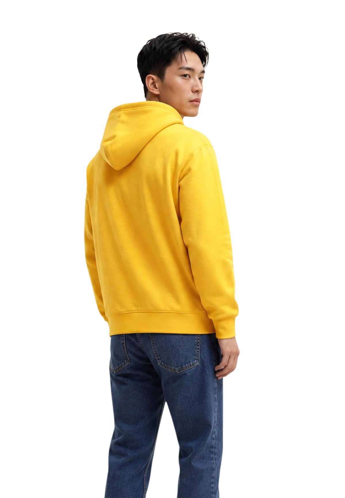 Sweat Tommy Hilfiger Jeans couleur jaune — vue 4