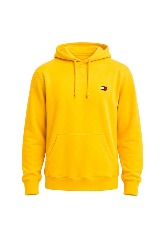 Sweat Tommy Hilfiger Jeans couleur jaune — vue 2