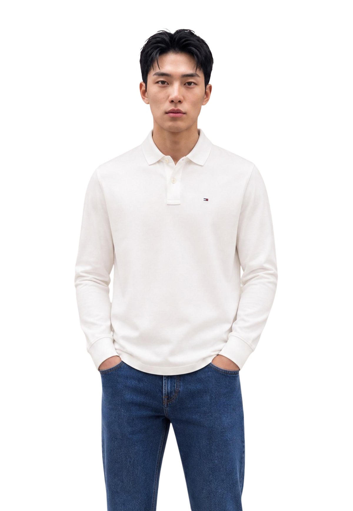 Polo Tommy Hilfiger Jeans couleur blanc
