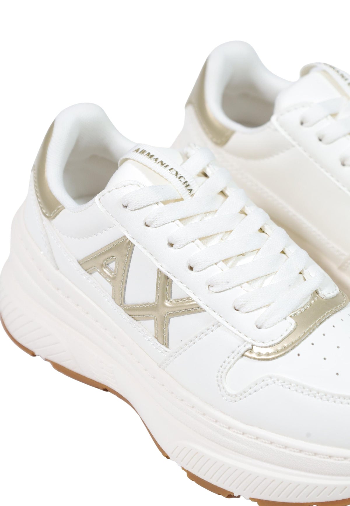 Baskets Armani Exchange couleur blanc — vue 4
