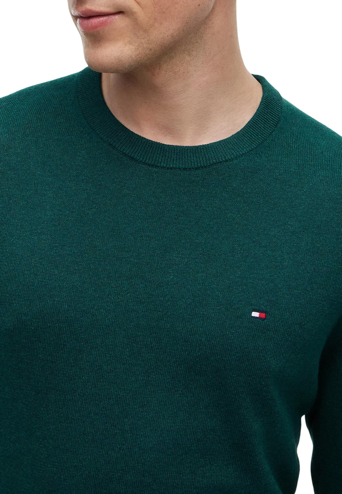 Pull Tommy Hilfiger couleur vert — vue 2
