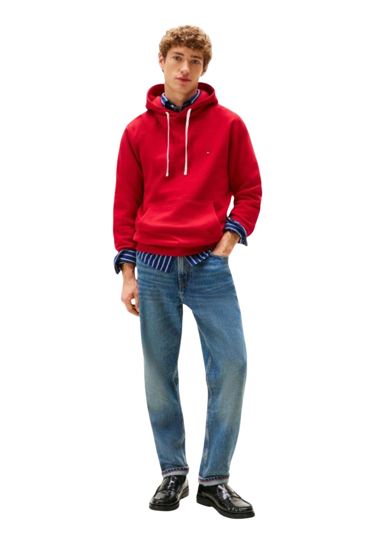 Sweat Tommy Hilfiger couleur rouge — vue 3