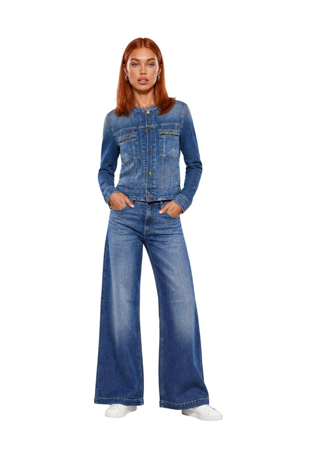 Veste Guess couleur bleu — vue 5