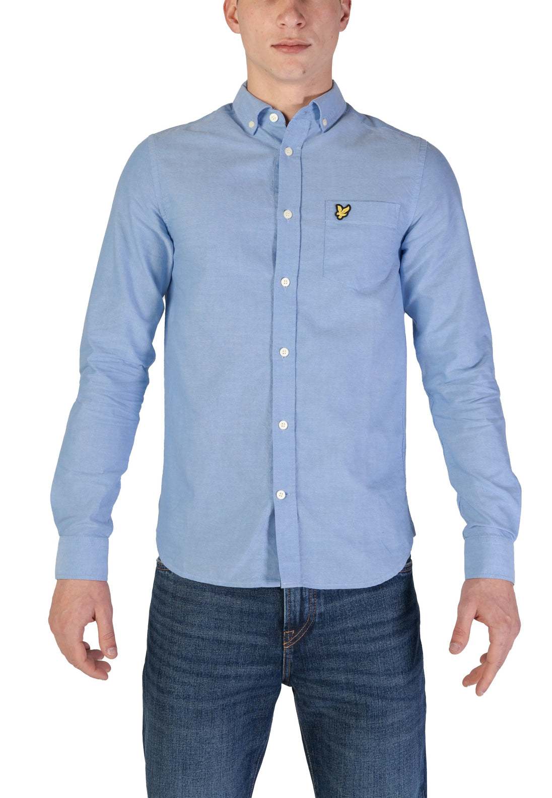 Chemise Lyle & Scott couleur bleu azur