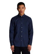 Chemise Lyle & Scott couleur bleu — vue 2