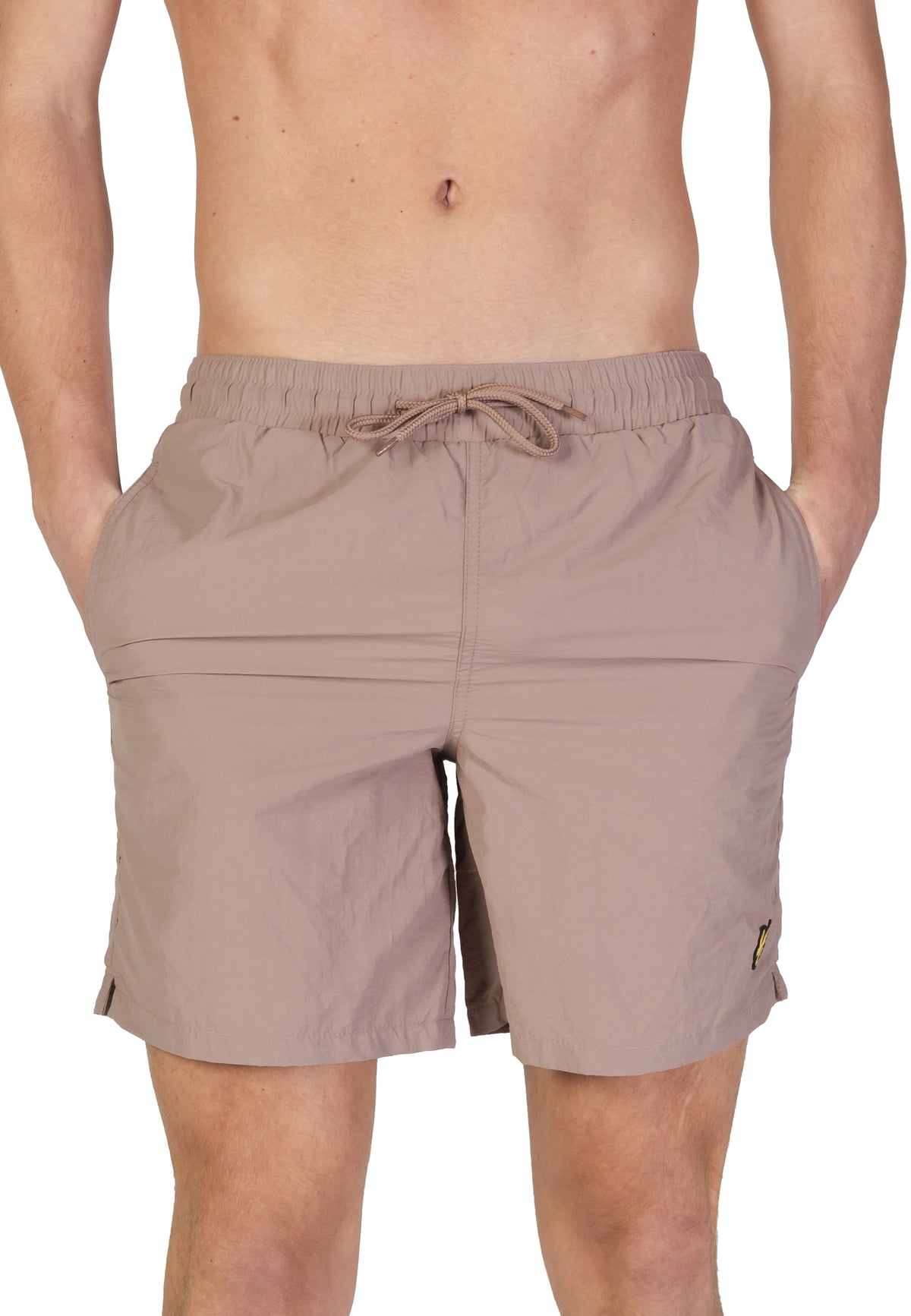 Maillot de bain Lyle & Scott couleur beige — vue 2