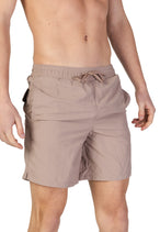 Maillot de bain Lyle & Scott couleur beige — vue 3