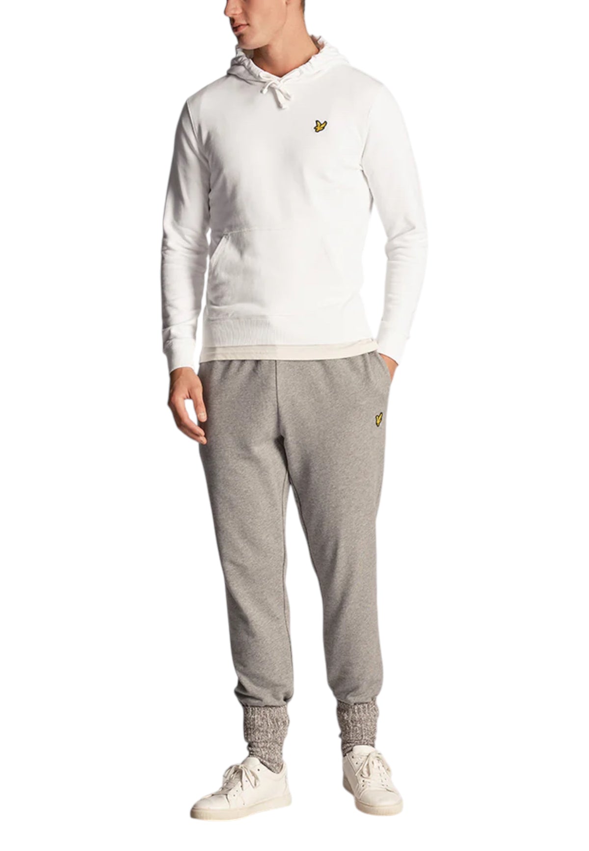 Sweat Lyle & Scott couleur blanc — vue 4