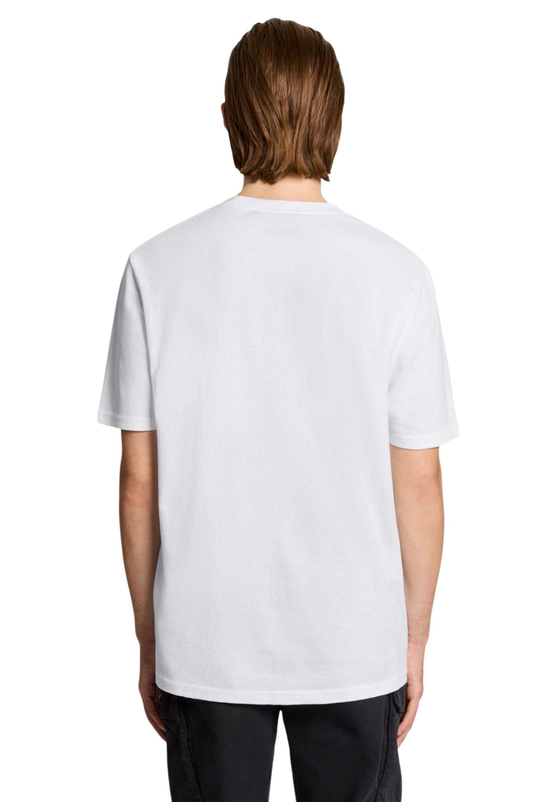T-shirt Lyle & Scott couleur blanc — vue 4