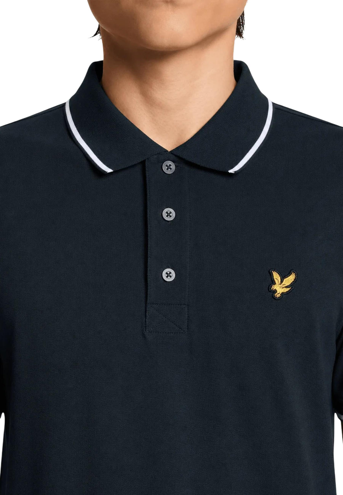 Polo Lyle & Scott couleur bleu — vue 5