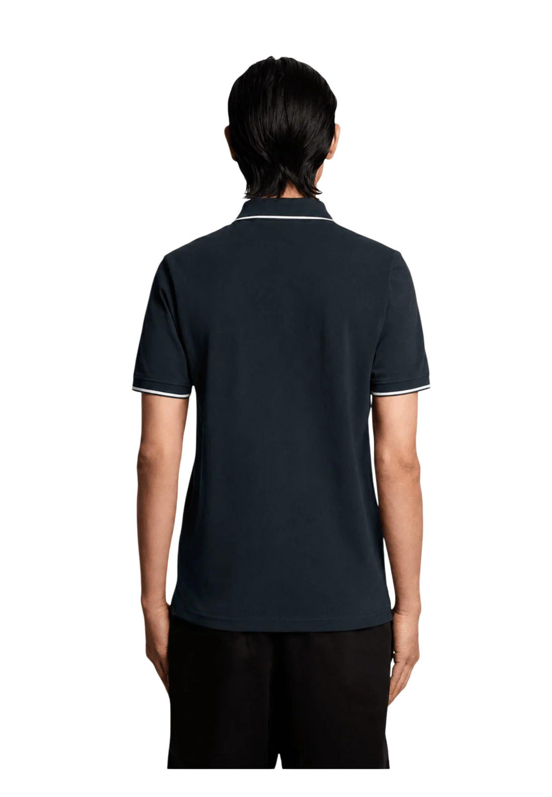 Polo Lyle & Scott couleur bleu — vue 3